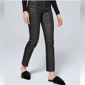 White House Black market Comfort Stretch Jacquard Slim Ankle Pants.